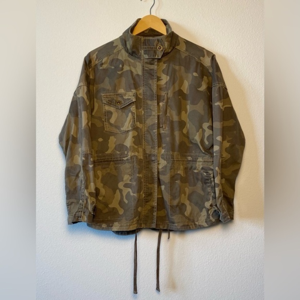 ANTHROPOLOGIE MARRAKECH CAMO UTILITY JACKET WOMENS SIZE SMALL - Picture 2 of 8